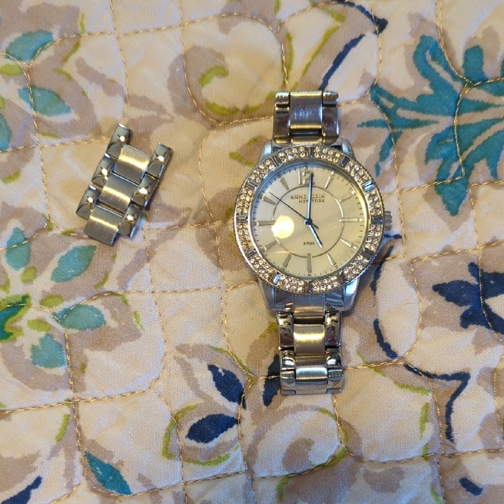 Anne Klein Silver Watch with Extra Links